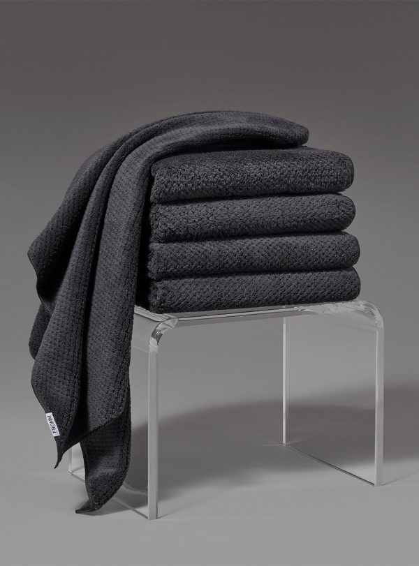 Softees Plush Microfiber Towels - 6 Pack - Dark Grey Online Hot Sale