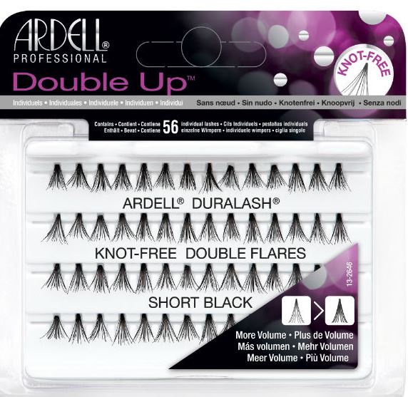 Ardell Double Up Individual Flare Lashes- Medium Black Knot Free Cheap