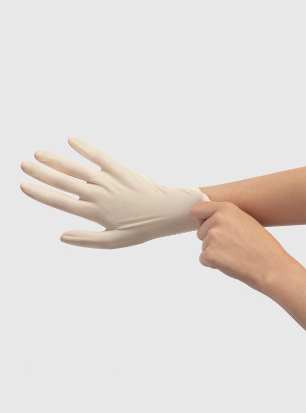 Clear Latex Powdered Gloves - 100 Pack For Cheap