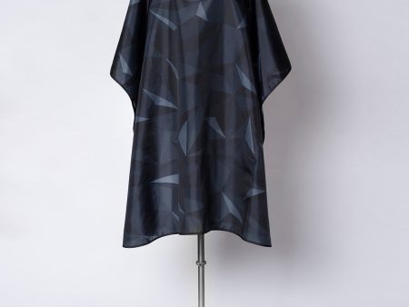 Premium Client Hairstyling Cape - Signature Triangles Print Fashion