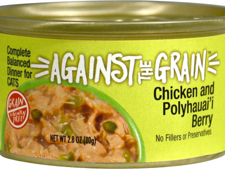 Against the Grain Farmers Market Grain Free Chicken & Polyhauaii Berry Canned Cat Food For Cheap