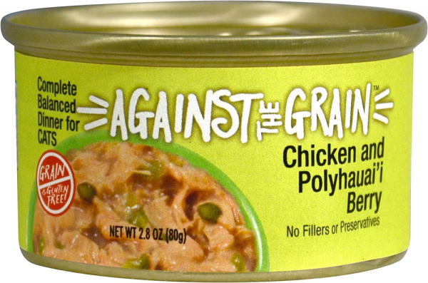 Against the Grain Farmers Market Grain Free Chicken & Polyhauaii Berry Canned Cat Food For Cheap