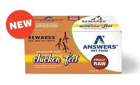 Answers Frozen Treat Chicken Feet Fermented - Dog & Cat Online now