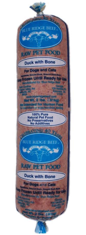 Blue Ridge Beef Frozen Dog & Cat Food Duck with Bone Discount