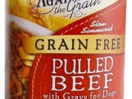 Against the Grain Pulled Beef with Gravy Canned Dog Food Cheap