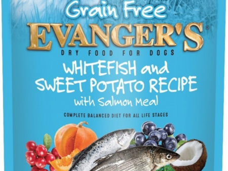 Evangers Grain Free Whitefish, Sweet Potato and Salmon Dry Dog Food Online now