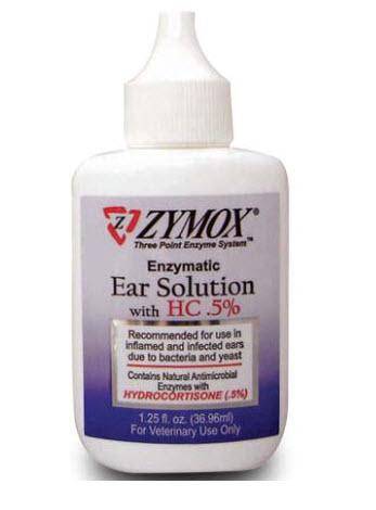 Zymox Ear Solution 1.25 oz Bottle with .5% Hydrocortisone Online