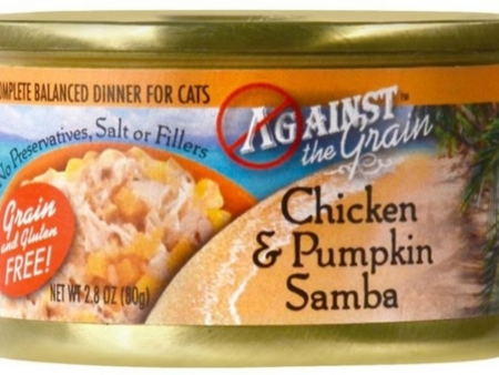 Against the Grain Chicken and Pumpkin Samba Canned Cat Food Online now