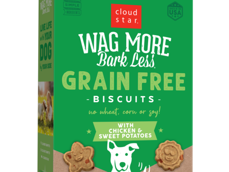 Cloud Star Wag More Bark Less Oven Baked Grain Free Chicken and Sweet Potatoes Dog Treats on Sale