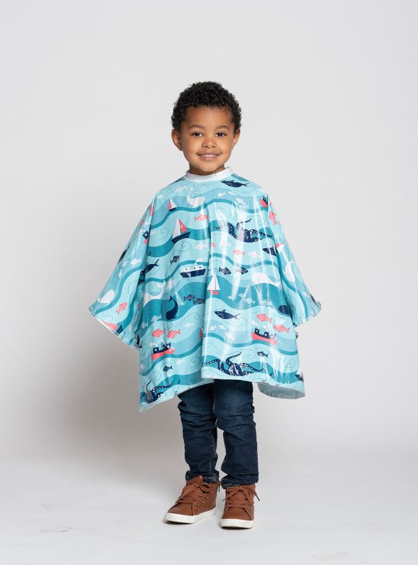 Kids Shampoo Cape - Underwater Print Supply