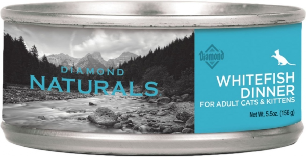 Diamond Naturals Whitefish Dinner Adult & Kitten Formula Canned Cat Food Online Sale