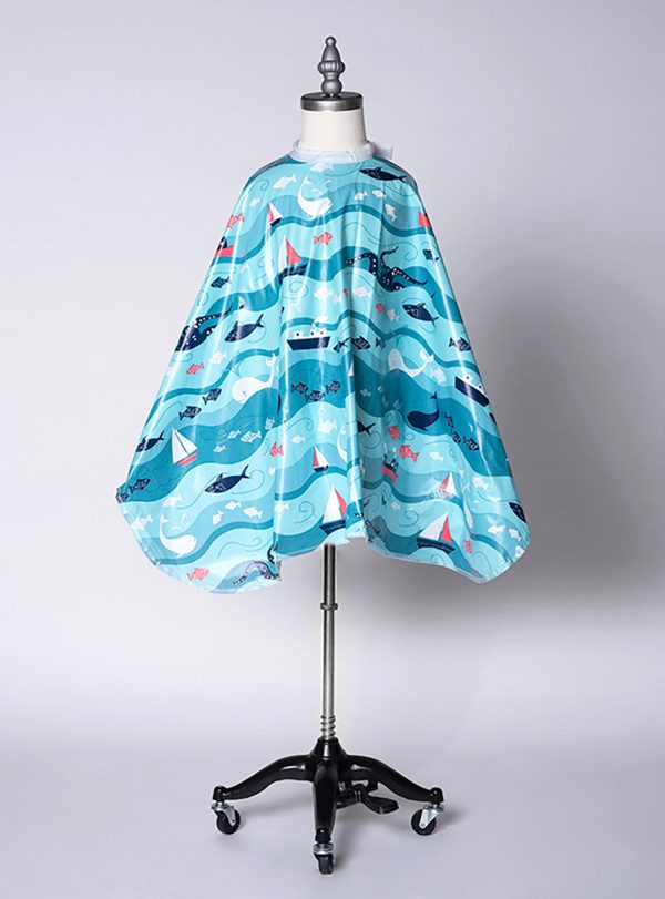 Kids Shampoo Cape - Underwater Print Supply