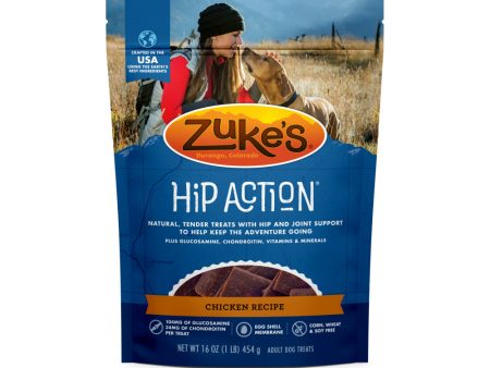 Zukes Hip Action Chicken Dog Treats with Glucosamine and Chondroitin on Sale