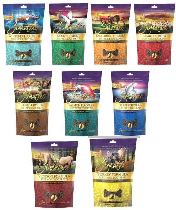 Zignature Dog Soft Moist Treats Hearts Supply