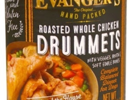 Evangers Super Premium Hand Packed Roasted Chicken Drumett Canned Dog Food Online now