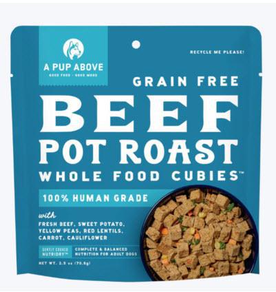 A Pup Above Dog Food Air Dried Cubies Beef For Cheap