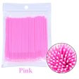 100Pcs Eyelash Cleaning Brush Lash Extension Micro Cotton Swab Fashion