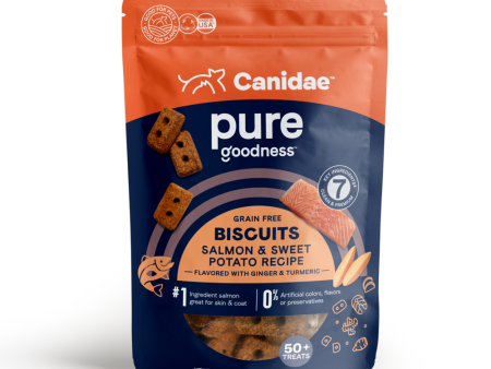 Canidae Grain Free PURE Heaven Biscuits with Salmon and Sweet Potato Dog Treats Sale