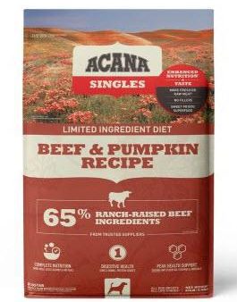 Acana Singles Limited Ingredient Diet Beef & Pumpkin Recipe Dog Food Sale