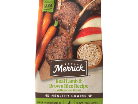 Merrick Healthy Grains Premium Adult Dry Dog Food, Wholesome And Natural Kibble With Lamb And Brown Rice Online