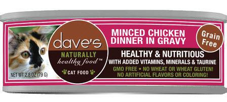 Dave s Cat Naturally Healthy Can Minced Chicken 2.8 oz on Sale