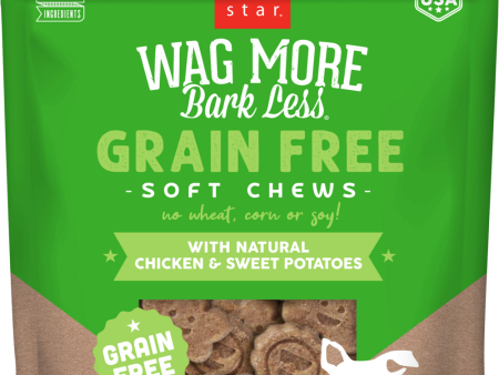 Cloud Star Wag More Bark Less Soft Chews Grain Free Chicken & Sweet Potato Dog Treats Online Sale