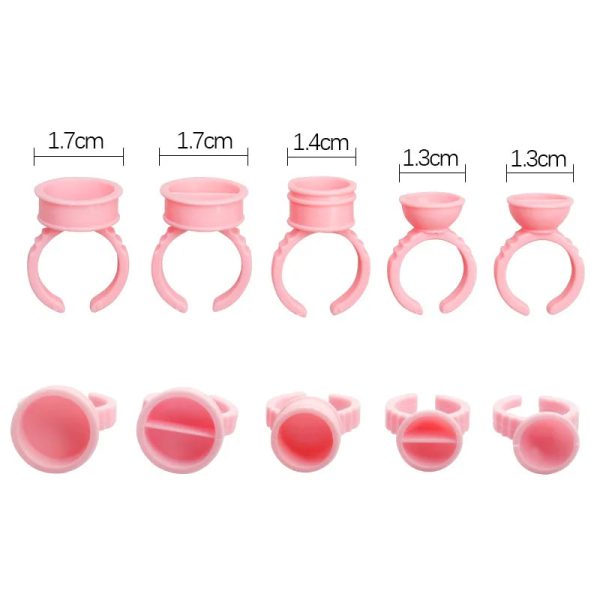 100pcs bag Glue Rings Eyelash Extension Supplies Makeup Tool Online Hot Sale