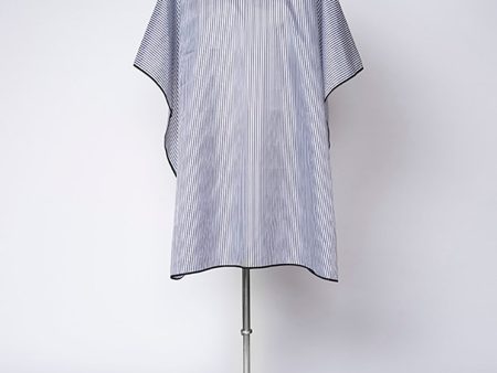 Client Barber Cape - Blue Stripes Online Hot Sale