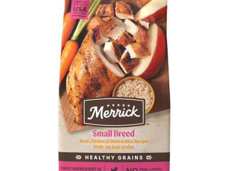 Merrick Healthy Grains Premium Dry Wholesome And Natural Kibble Small Breed Recipe Fashion