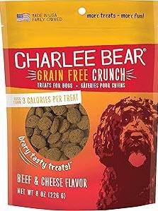 Charlee Bear GF Beef & Cheese Crunch Dog Treat 8 oz Online Hot Sale