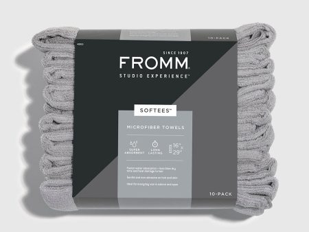 Softees Microfiber Towels - 10 Pack - Grey Online Sale