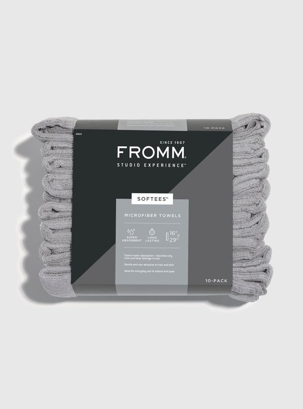 Softees Microfiber Towels - 10 Pack - Grey Online Sale