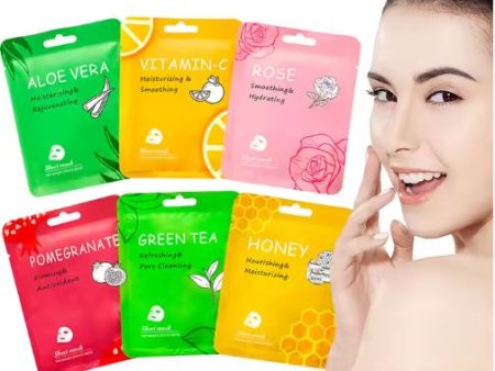 Facial Mask Sheet,Face Mask Skin Care Bulk Pack,Hydrating Spa Face Mask For Sensitive Skin, Facial Masks Sets For Women Teen Girls Supply