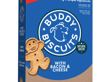 Buddy Biscuits Crunchy Bacon & Cheese Dog Treats Hot on Sale