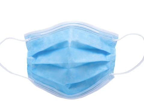 DISPOSABLE FACE MASK, 3-PLY - 50PC For Sale