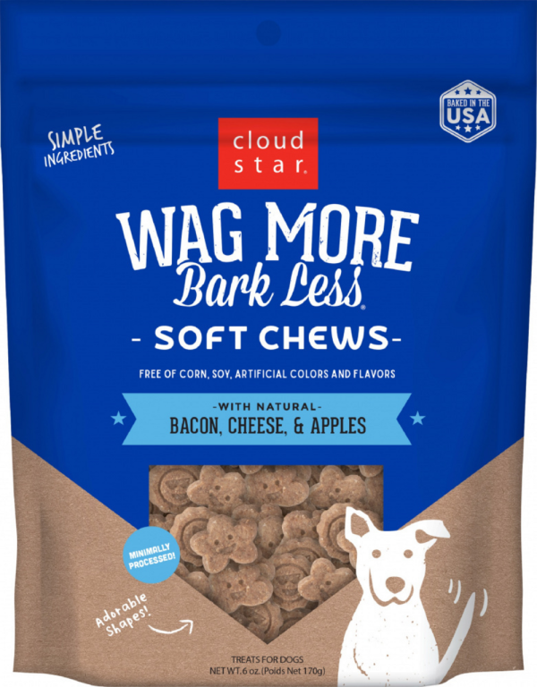 Cloud Star Wag More Bark Less Soft Chews Bacon Cheese & Apples Dog Treats Online