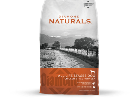 Diamond Naturals Chicken & Rice Formula All Life Stages Dry Dog Food Supply