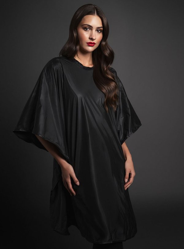 Client Shampoo Cape - Black For Cheap