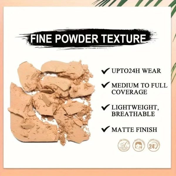 3-color Matte Full-coverage Powder 24-hour Long-lasting Matte For Sale