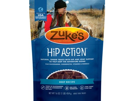 Zukes Hip Action Beef Dog Treats with Glucosamine and Chondroitin Discount