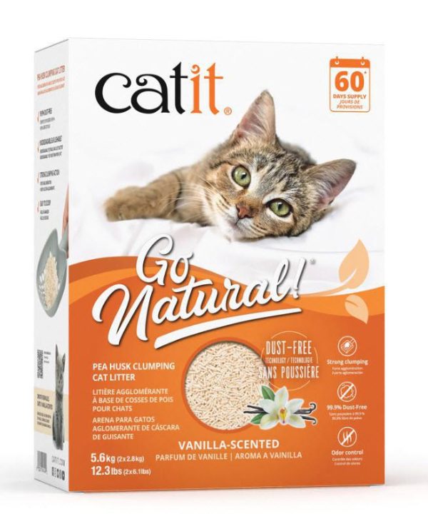 Catit Go Natural! Pea Husk Clumping Cat Litter - Natural - 14 L box Hot on Sale