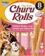 Ciao Dog Churu Bites Chicken Recipe Wrap Salmon 3.36 oz For Cheap