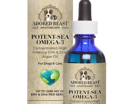 Adored Beast Potent-Sea Omega-3 for Dogs & Cats 2oz For Discount