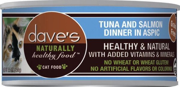 DAVE S CAT NAT HEALTHY TUNA & SALMON Cheap