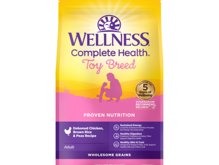 Wellness Toy Breed Complete Health Adult Deboned Chicken, Brown Rice & Peas Recipe Dry Dog Food Hot on Sale