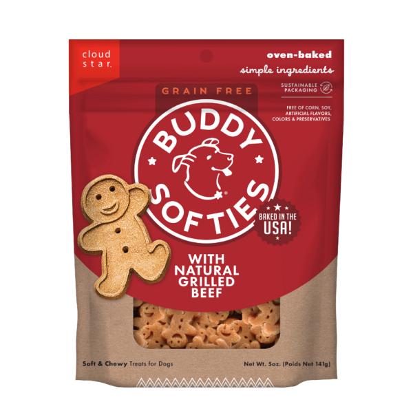 Buddy Biscuits Softies Soft & Chewy Grain Free Beef Dog Treats Discount