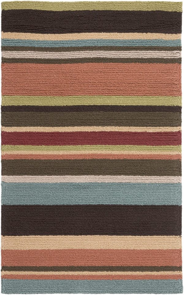 Hand Hooked Rain Area Rug Online Sale