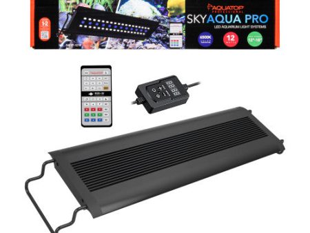 Aquatop SkyAqua Pro LED Light Fixture with IR Remote 6500K 1 Each 12 W, 12-18 in by Aquatop Supply