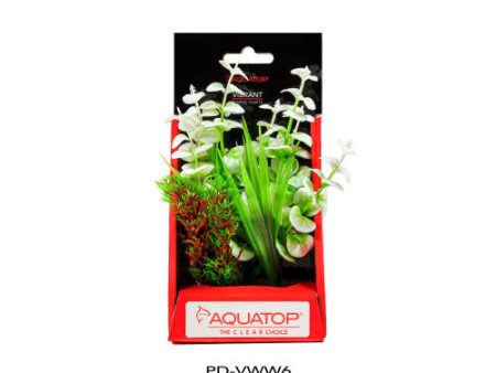 Aquatop Vibrant Wild Plant White, 1 Each 6 in by Aquatop For Cheap