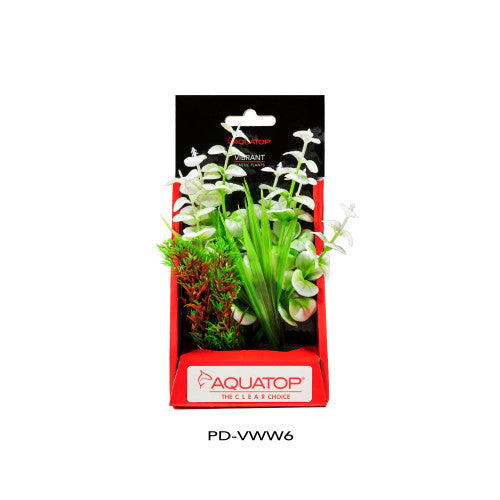 Aquatop Vibrant Wild Plant White, 1 Each 6 in by Aquatop For Cheap